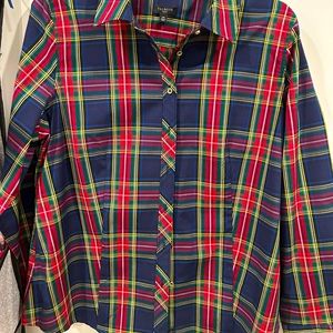 Talbots shirt, size 14P. Flew out of the stores last year.